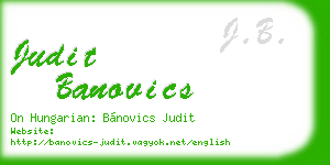 judit banovics business card